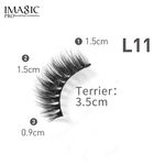 Buy Imagic Professional Handmade 3D Fake Eyelashes Kit (L11) - 1 Pc - Purplle