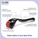 Buy GUBB Derma Roller For Face And Hair Regrowth 0.5 mm Micro Needles Skin Treatment Of Scars, Anti Ageing, Wrinkles, Red - Purplle