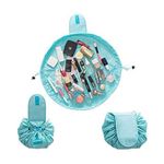 Buy House of Quirk Lazy Cosmetic Bag by House of Quirk Drawstring Travel Makeup Bag Pouch Multifunction Storage Portable Toiletry Bags - Light Blue_(DREAMTRAVEL_LBLU) - Purplle