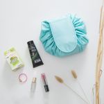 Buy House of Quirk Lazy Cosmetic Bag by House of Quirk Drawstring Travel Makeup Bag Pouch Multifunction Storage Portable Toiletry Bags - Light Blue_(DREAMTRAVEL_LBLU) - Purplle