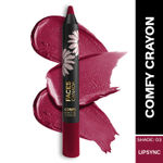 Buy FACES CANADA Comfy Matte Crayon I Creamy Matte I Chamomile & Shea Butter I Alcohol-free I Lipsync 03 2.8 gm - Purplle