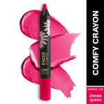 Buy Faces Canada Comfy Matte Crayon I Creamy Matte I Chamomile & Shea Butter I Alcohol-free I Dramaqueen 04 2.8g - Purplle