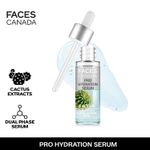 Buy FACES CANADA Pro Hydration Serum, 27ml | Cactus, Allantoin & Hyaluronic Acid | Biphasic Face Serum | Hydrates, Soothes, Moisturizes For Younger-Looking, Smooth & Plump Skin - Purplle