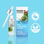 Buy FACES CANADA Pro Hydration Serum, 27ml | Cactus, Allantoin & Hyaluronic Acid | Biphasic Face Serum | Hydrates, Soothes, Moisturizes For Younger-Looking, Smooth & Plump Skin - Purplle