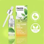 Buy FACES CANADA Pro Clear Skin Serum, 27 ml | Matcha Green Tea & Salicylic Acid | Biphasic Face Serum | Nourishes & Soothes For Clear, Radiant & Acne-Free Skin | Helps Reduce Redness & Unclogs Pores - Purplle