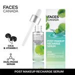 Buy FACES CANADA Post-Makeup Recharge Serum, 27 ml | Vitamin C & CICA | Biphasic Face Serum | Soothes & Repairs Skin | Brightening & Restorative For Radiant, Fresh & Hydrated Skin - Purplle