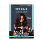 Buy BBLUNT Chocolate Dark Brown 5 Minute Shampoo Hair Colour for 100% Grey Coverage - 20ml X 5 - Purplle