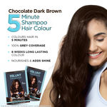 Buy BBLUNT Chocolate Dark Brown 5 Minute Shampoo Hair Colour for 100% Grey Coverage - 20ml X 5 - Purplle