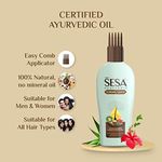 Buy Sesa+ Ayurvedic Strong Roots Hair Oil, 26 Herbs + 6 Oils + Milk, reduces Hair Fall, supports Hair Growth, NO Mineral Oil (110 ml) - Purplle