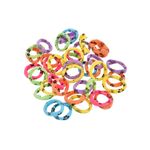 Buy Silvermerc Designs Set of 30 Floral Multi Ponytail holder - Purplle