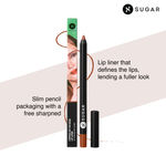 Buy SUGAR Cosmetics - Lipping On The Edge - Lip Liner - 02 Wooed By Nude (Peach Nude) - 1.2 gms - Smear-proof, Water Resistant Lip Liner - Lasts Up to 10 hrs - Purplle