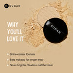 Buy SUGAR Cosmetics - All Set To Go - Banana Powder - Setting Powder for Mattified Skin - Oil-Controlling, Smooth Application - Purplle