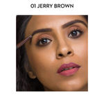 Buy SUGAR Cosmetics - Arch Arrival - Brow Definer - 01 Jerry Brown (Medium Brown Brow Definer) - Smudge Proof, Water Proof Eyebrow Pencil with Spoolie, Lasts Up to 12 hours - Purplle