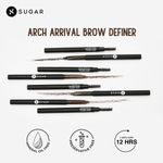 Buy SUGAR Cosmetics - Arch Arrival - Brow Definer - 02 Taupe Tom (Grey Brown Brow Definer) - Smudge Proof, Water Proof Eyebrow Pencil with Spoolie, Lasts Up to 12 hours - Purplle