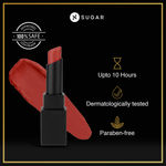 Buy SUGAR Cosmetics Nothing Else Matter Longwear Lipstick for Women | Lasts Up To 8+ Hours| Enriched with Vitamin E | 100% Vegan | 3.2 gm - 03 Rust Have - Purplle