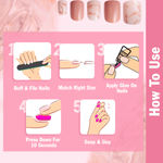 Buy NY Bae Nail It Nail Extensions With Adhesive - Marble Mania 06 | 24 Nails Set | Artificial Nails | Easy Application | Long Lasting | Nail Art Kit - Purplle