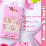 Buy NY Bae Nail It Nail Extensions With Adhesive - Marble Mania 06 | 24 Nails Set | Artificial Nails | Easy Application | Long Lasting | Nail Art Kit - Purplle