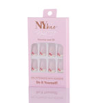 Buy NY Bae Nail It Nail Extensions With Adhesive - Frenchie Love 09 | 24 Nails Set | Artificial Nails | Easy Application | Long Lasting | Nail Art Kit - Purplle