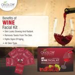 Buy OxyGlow Herbals Wine Facial Kit 53 gm, All skin, Wrinkle free effect & Renovates skin cells - Purplle