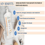 Buy OxyGlow Herbals Keratin shampoo, 500 ml, Repairs dry & damaged hair - Purplle