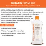 Buy OxyGlow Herbals Keratin shampoo, 500 ml, Repairs dry & damaged hair - Purplle