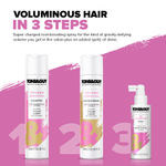 Buy Toni&Guy 3D Volumizer Spray, Volume boost, creates body and adds shine|150ml - Purplle