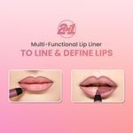 Buy Swiss Beauty Two in One Lip Liner & Lip Filler Natural Pink 01 - Purplle