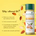 Buy Biotique Almond Oil Deep Cleanse Purifying Cleansing Oil 120ml - Purplle