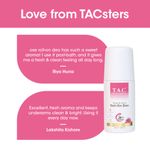 Buy TAC - The Ayurveda Co. Rose Roll-On Deo with Aloe Long-Lasting Freshness (50ml) - Purplle