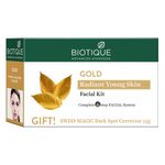 Buy Biotique Gold Radiance Facial Kit 5X10G+15 gm(Gold Kit) - Purplle