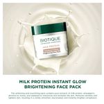 Buy Biotique Milk Protein Instant Glow Brightening Face Pack 50gm Jar - Purplle