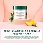 Buy Biotique Peach Clarifying & Refining Peel-Off Mask 50 gm - Purplle