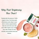 Buy Biotique Fruit Brightening Depi gmentation & Tan Removal Face Pack 75 gm Jar - Purplle