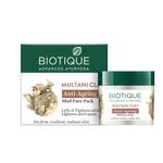 Buy Biotique Multani Clay Anti-Ageing Mud Face Pack 75gm Jar - Purplle
