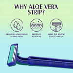 Buy Mom & World ShaveRush Mellow Body Razor, 4 in 1, Stainless Steel, Twin Blade Razor, with Aloe Vera Strip for Smooth Hair Removal, Underarms, Legs, Arms, Bikni Line (Pack of 5) - Purplle