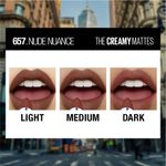 Buy Maybelline New York Color Sensational Creamy Matte Lipstick, 657 Nude Nuance, 3.9g - Purplle