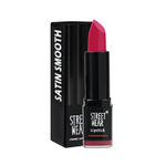 Buy STREET WEAR® Satin Smooth Lipstick -MAGENTA MAGIC (Pink) - 4.2 gms - Longwear Creme Lipstick, Moisturizing, Creamy Formuation, 100% Color payoff, Enriched with Aloe vera, Vitamin E and Shea Butter - Purplle