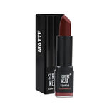 Buy STREET WEAR® Matte Lipstick -MAD MAROON (Red/Maroon) - 4.2 gms -Longwear, Velvety texture, Fade-resistant, High Color payoff, Lightweight Matte Lipstick, Plant-based Canuuba wax, Paraben-free - Purplle