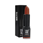 Buy STREET WEAR® Matte Lipstick -SIMPLY BROWN (Brown) - 4.2 gms -Longwear, Velvety texture, Fade-resistant, High Color payoff, Lightweight Matte Lipstick, Plant-based Canuuba wax, Paraben-free - Purplle