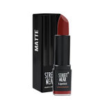 Buy STREET WEAR® Matte Lipstick -NAKED BROWN (Brown) - 4.2 gms -Longwear, Velvety texture, Fade-resistant, High Color payoff, Lightweight Matte Lipstick, Plant-based Canuuba wax, Paraben-free - Purplle