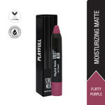Buy STREET WEAR® Playfull Matte -Flirty Purple (Berry) -Moisturizing Matte Finish Lipstick, Full Coverage, Non-Drying Formula, Intense Pigment, Enriched With Shea Butter, Vitamin C, Vitamin E, Longwear Moisturizing Crayon Lipstick - Purplle