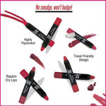 Buy STREET WEAR® Playfull Matte -Dope Cherry (Red) - Moisturizing Matte Finish Lipstick, Full Coverage, Non-Drying Formula, Intense Pigment, Enriched With Shea Butter, Vitamin C, Vitamin E, Longwear Moisturizing Crayon Lipstick - Purplle