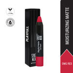 Buy STREET WEAR® Playfull Matte -OMG Red (Red) - 2.9 gms -Moisturizing Matte Finish Lipstick, Full Coverage, Non-Drying Formula, Intense Pigment, Enriched With Shea Butter, Vitamin C, Vitamin E, Longwear Moisturizing Crayon Lipstick - Purplle
