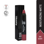 Buy STREET WEAR® Playfull Matte -Bae Berry (Berry) - 2.9 gms -Moisturizing Matte Finish Lipstick, Full Coverage, Non-Drying Formula, Intense Pigment, Enriched With Shea Butter, Vitamin C, Vitamin E, Longwear Moisturizing Crayon Lipstick - Purplle