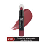 Buy STREET WEAR® Playfull Matte -Bae Berry (Berry) - 2.9 gms -Moisturizing Matte Finish Lipstick, Full Coverage, Non-Drying Formula, Intense Pigment, Enriched With Shea Butter, Vitamin C, Vitamin E, Longwear Moisturizing Crayon Lipstick - Purplle