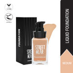 Buy STREET WEAR® Foundation -Medium (Medium) - 30 ml -Weightless, Buildable Coverage, Breathable, Water-based Formulation for Daily Use, Enriched with Vitamin E - Purplle