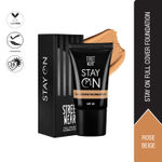 Buy STREET WEAR® STAY ON FULL COVER FOUNDATION - ROSE BEIGE With SPF-25 (18 GM) - 16 HR long wear, non comedogenic, Matte finish, sweatproof. - Purplle
