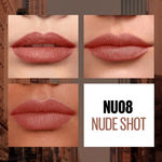Buy Maybelline New York Sensational Liquid Matte Lipstick NU08 Nude Shot (7 ml) - Purplle