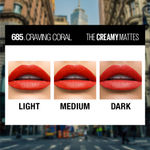Buy Maybelline New York Color Sensational Creamy Matte Lipstick, 685 Craving Coral (3.9 g) - Purplle