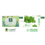 Buy Organic Harvest Mint Soap Bathing Bar, For Skin Moisturisation, Ideal For All Skin Types, 100% Organic, Chemical, Paraben & Sulphate Free a€“ 125 gm Each (Pack of 1) - Purplle